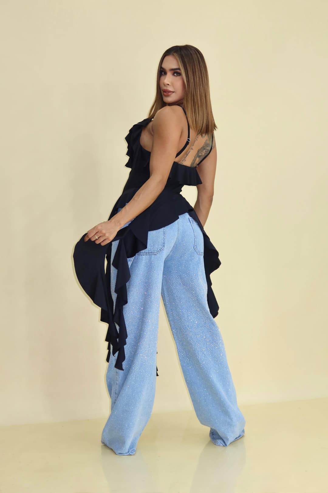 Blusa flecos - vista 1